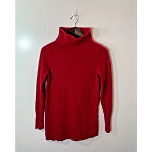 Talbots Women's Cashmere Turtleneck‎ Sweater Size M Luxurious Minimalism Classic
